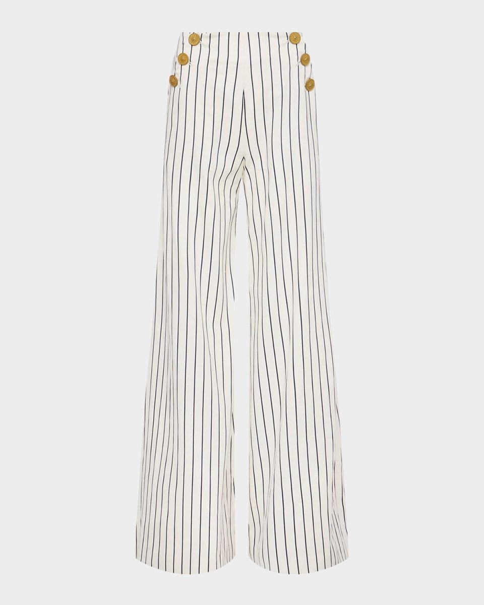 Kingston Striped Wide-Leg Pants